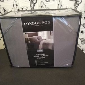 NEW LONDON FOG PREMIUM FLANNEL SHEET SET